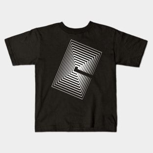 Squares Opart Composition Kids T-Shirt